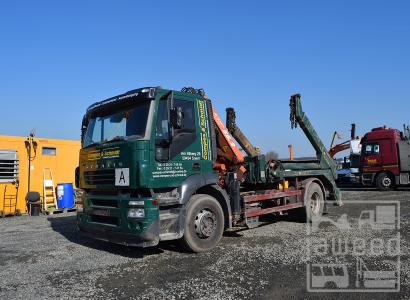 Iveco Stralis AS 350 / Meiller Teleabsetzer / Kran Atlas 85.2