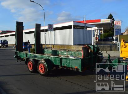 Blomenroehr Tandemtieflader + Rampen / GG 7.000 kg / Seilwinde