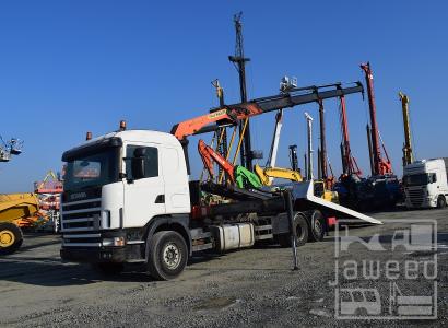 Scania 114 G 420 **Abschlepper + Kran** Palfinger PK 23002