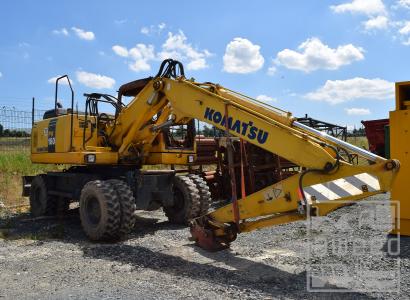 KOMATSU PW 160-7EO Brandschaden