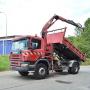 Scania 94 c 260 / 3 seitenkipper + Fassi Kran 110