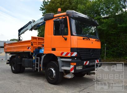 Mercedes Benz Actros 1831 AK / 4x4 / Meiller Kipper / Kran + Greifer