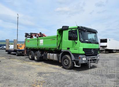 Mercedes Benz Actros 2644 / 6x4 / 2 S-Kiper / Kran Atlas 140