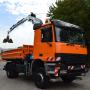 Mercedes Benz Actros 1831 AK / 4x4 / Meiller Kipper / Kran + Greifer