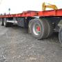 Dinkel 4 Achs Tieflader / Containerverrieglung